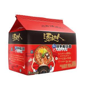 汤达人韩式辣牛肉面5连包